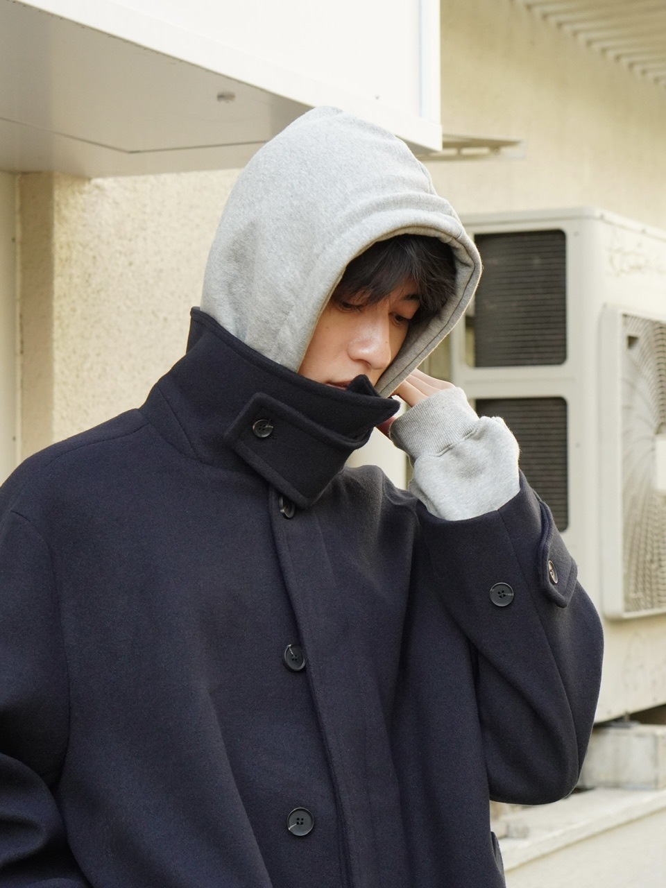 東京店WEB限定受注制【Chikashitsu +】balmacaan coat