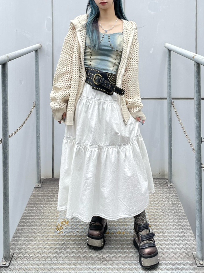 受注制【Never mind the XU】punching wide belt | OUR BRAND,Never