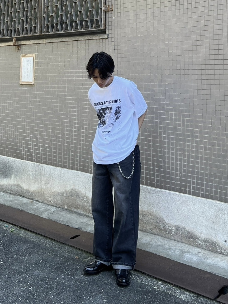 大阪店WEB限定【Chikashitsu +】oversized olympos t-shirt (2color