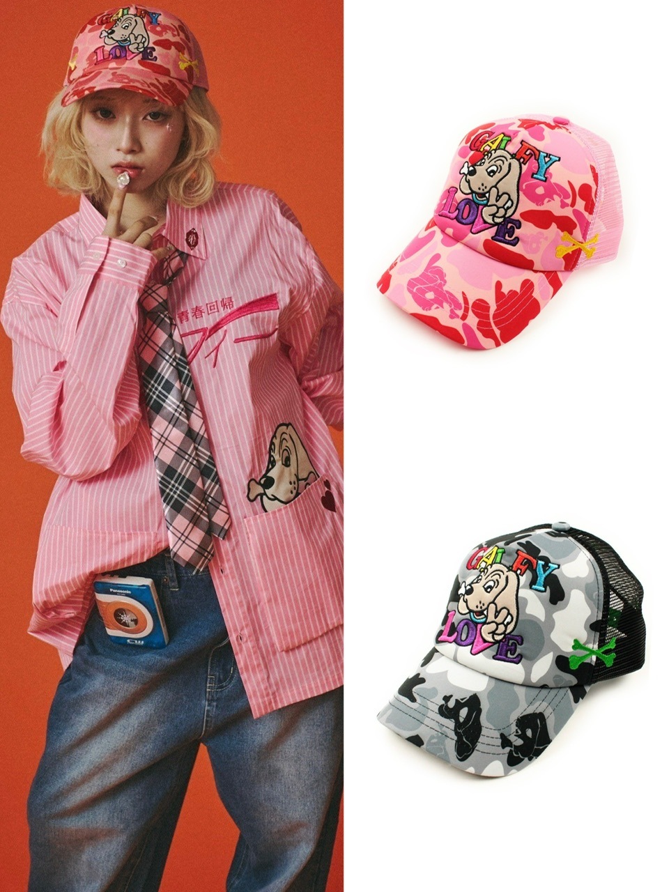 【GALFY】カモ柄CAP