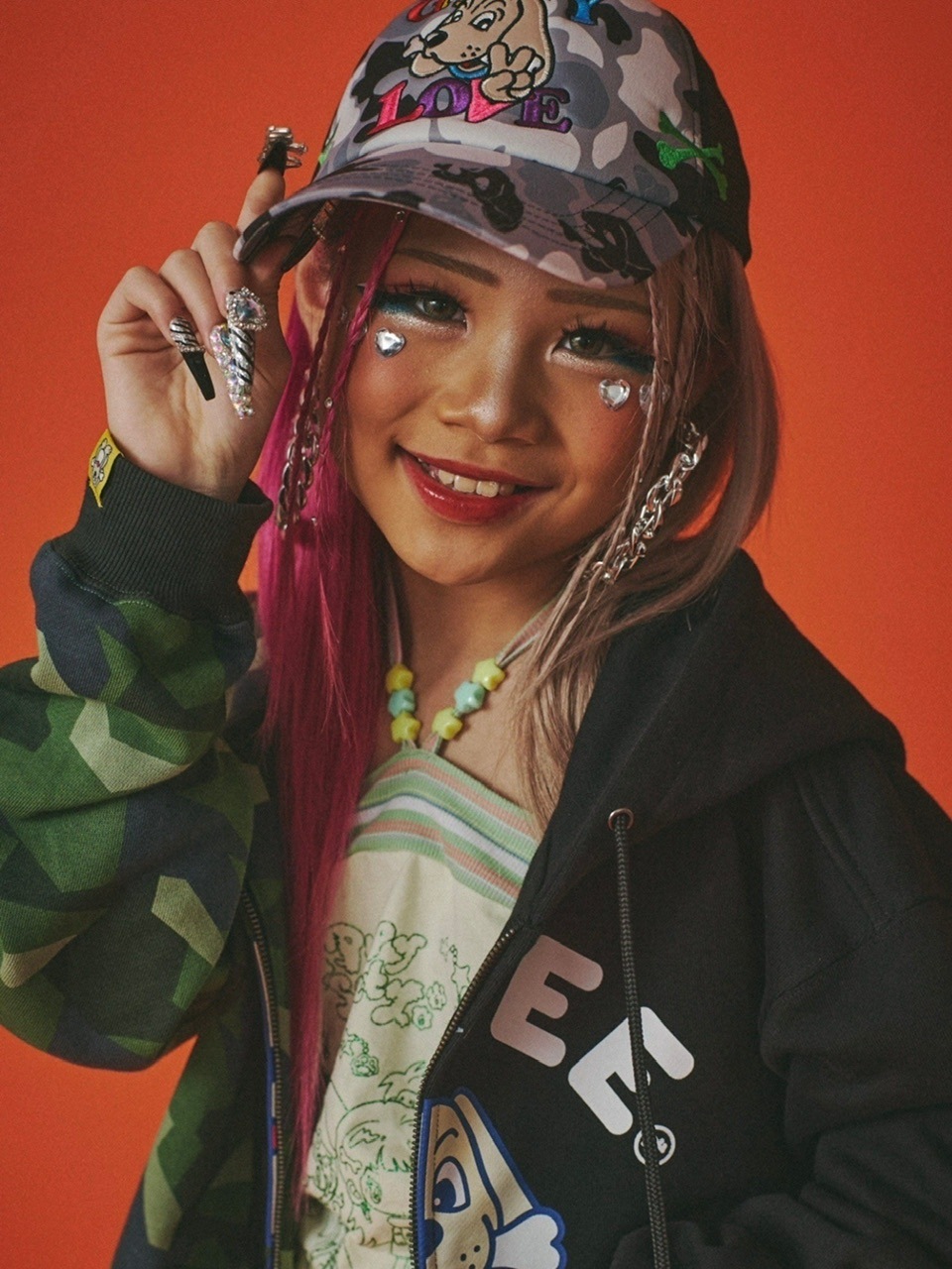 【GALFY】カモ柄CAP