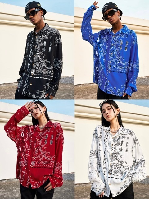 MR. ENJOY DA MONEY】Paisley Shirt | OUR BRAND,MR. ENJOY DA MONEY