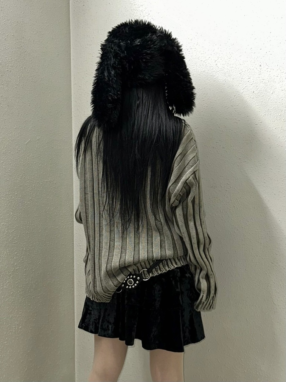 受注制【XU DOG】dyeing damage knit (2color) | OUR BRAND,XU