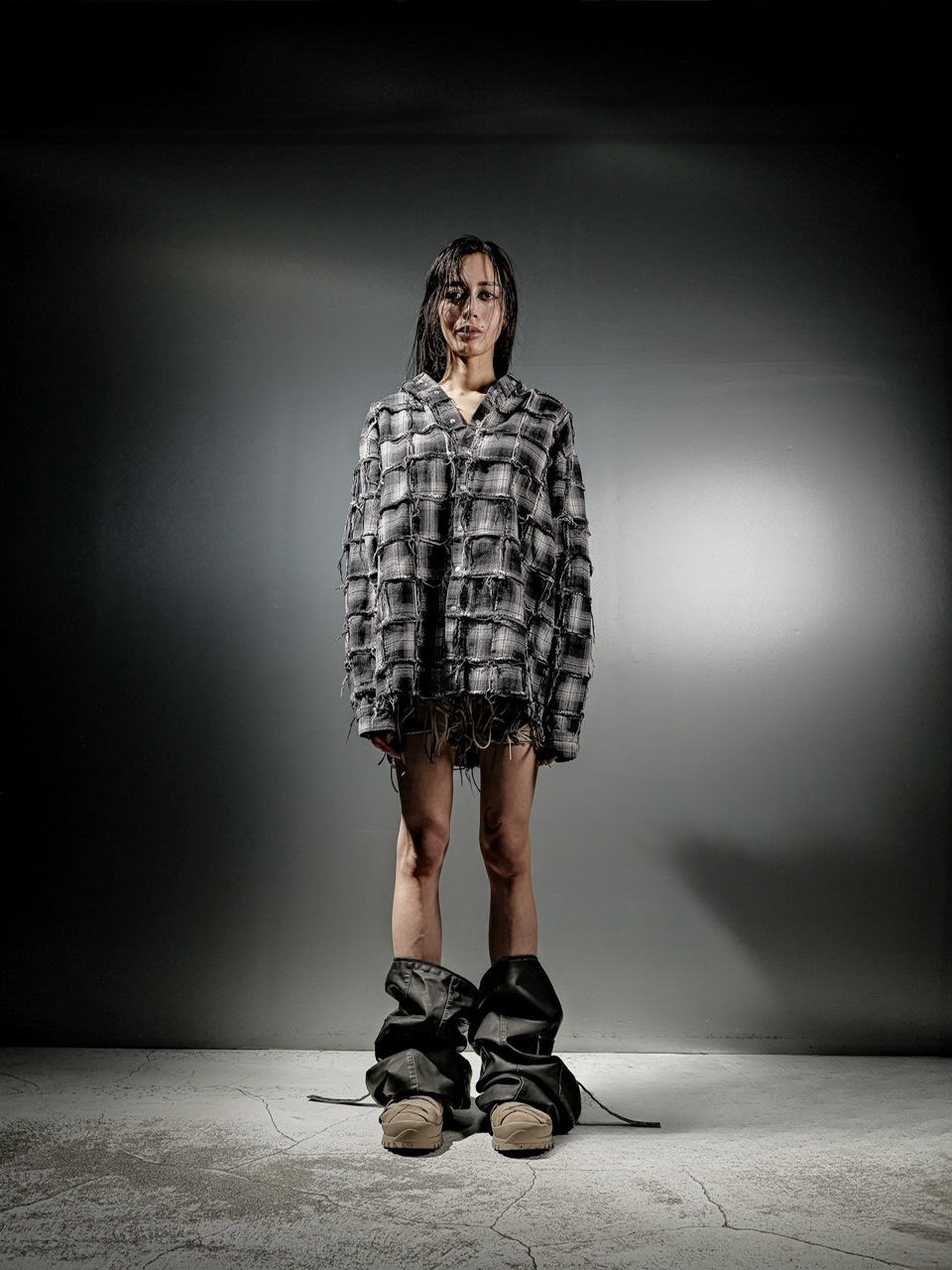 トップス DIG YOUR OWN GRAVE PATCHWORK HOODY DIG YOUR OWN GRAVE】PATCHWORK HOODY SHIRTS /【ディグユアオウン