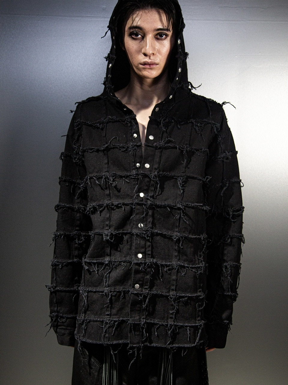 トップス Dig your own grave L black DIG YOUR OWN GRAVE】PATCHWORK HOODY | OUR BRAND,DIG YOUR OWN