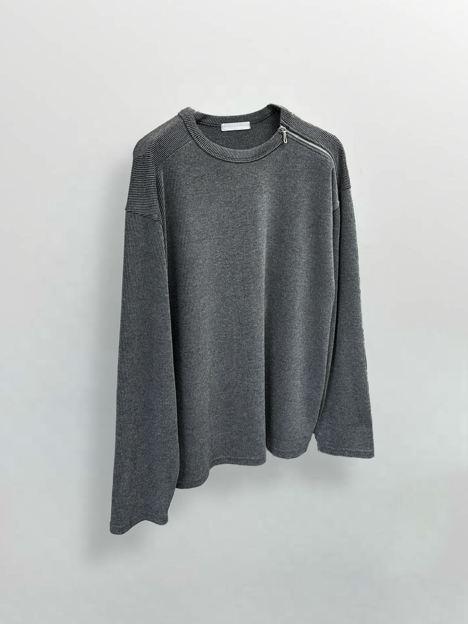 限定Chikashitsu +shoulder zip long sleeve 大阪店WEB限定【Chikashitsu +】shoulder zip long sleeve
