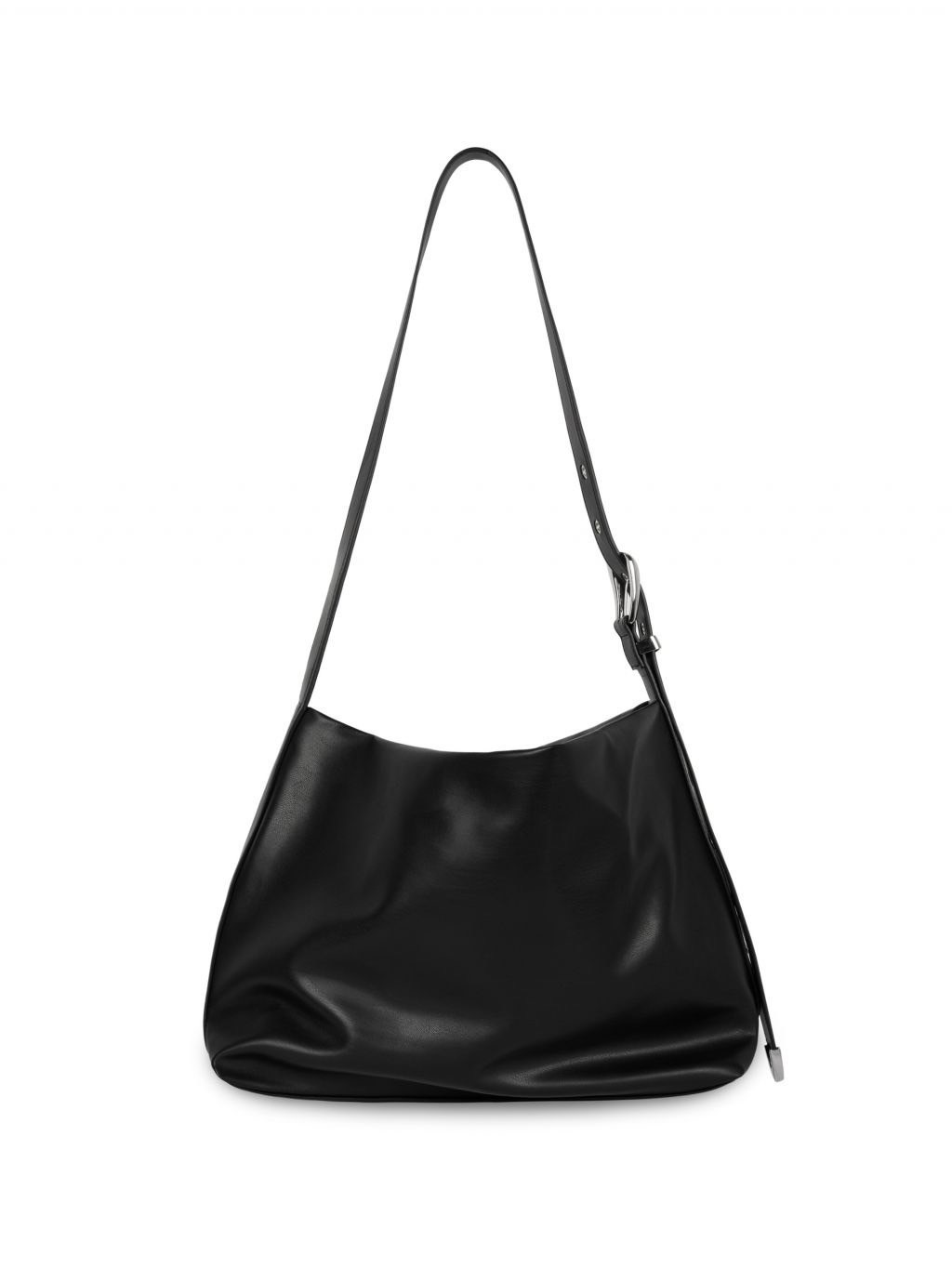 ショルダーバッグ・ポシェット ROCKCAKE Punching Belt Strap Shoulder Bag Black ROCK CAKE】Punching Belt Strap Shoulder Bag | OUR BRAND,ROCK