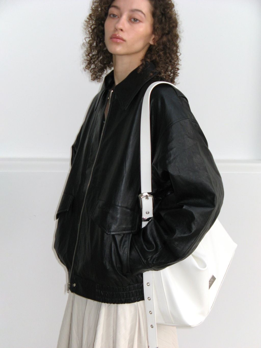 ショルダーバッグ・ポシェット ROCKCAKE Punching Belt Strap Shoulder Bag 5BFM127 ROCKCAKE Punching Belt Strap Shoulder Bag 5BFM127