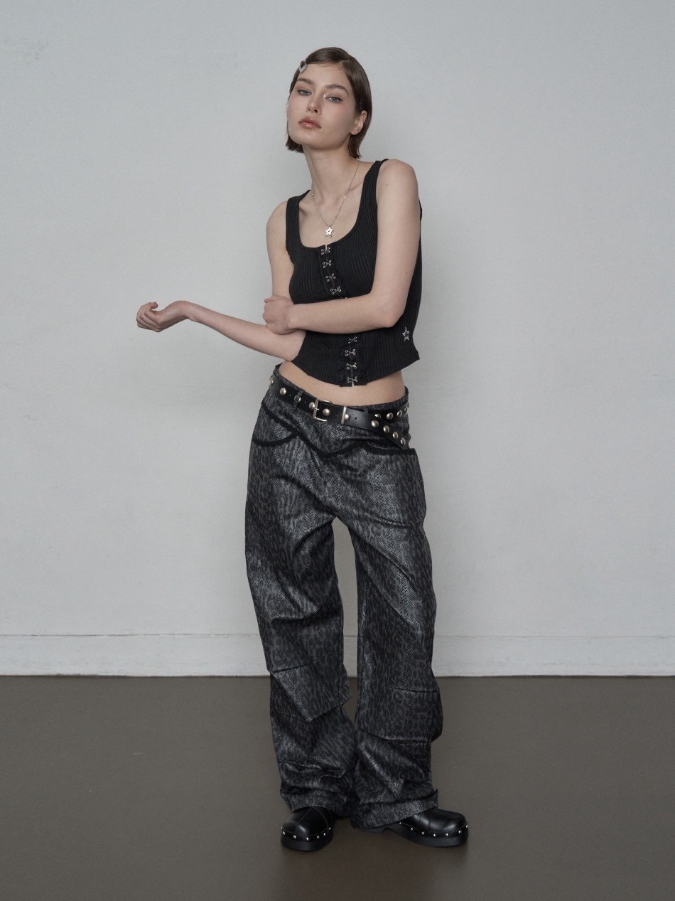 SETUP-EXE★韓国★人気★CIRCLE RIVET BELT ベルト SETUP‐EXE】CIRCLE RIVET BELT / 【セットアップエグゼ