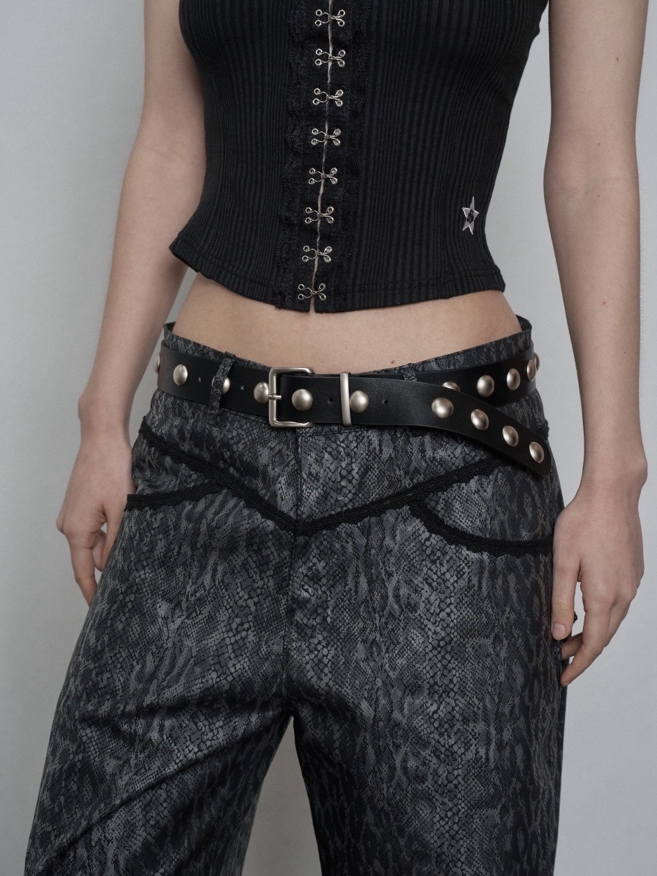 SETUP‐EXE】CIRCLE RIVET BELT / 【セットアップエグゼ】サークル