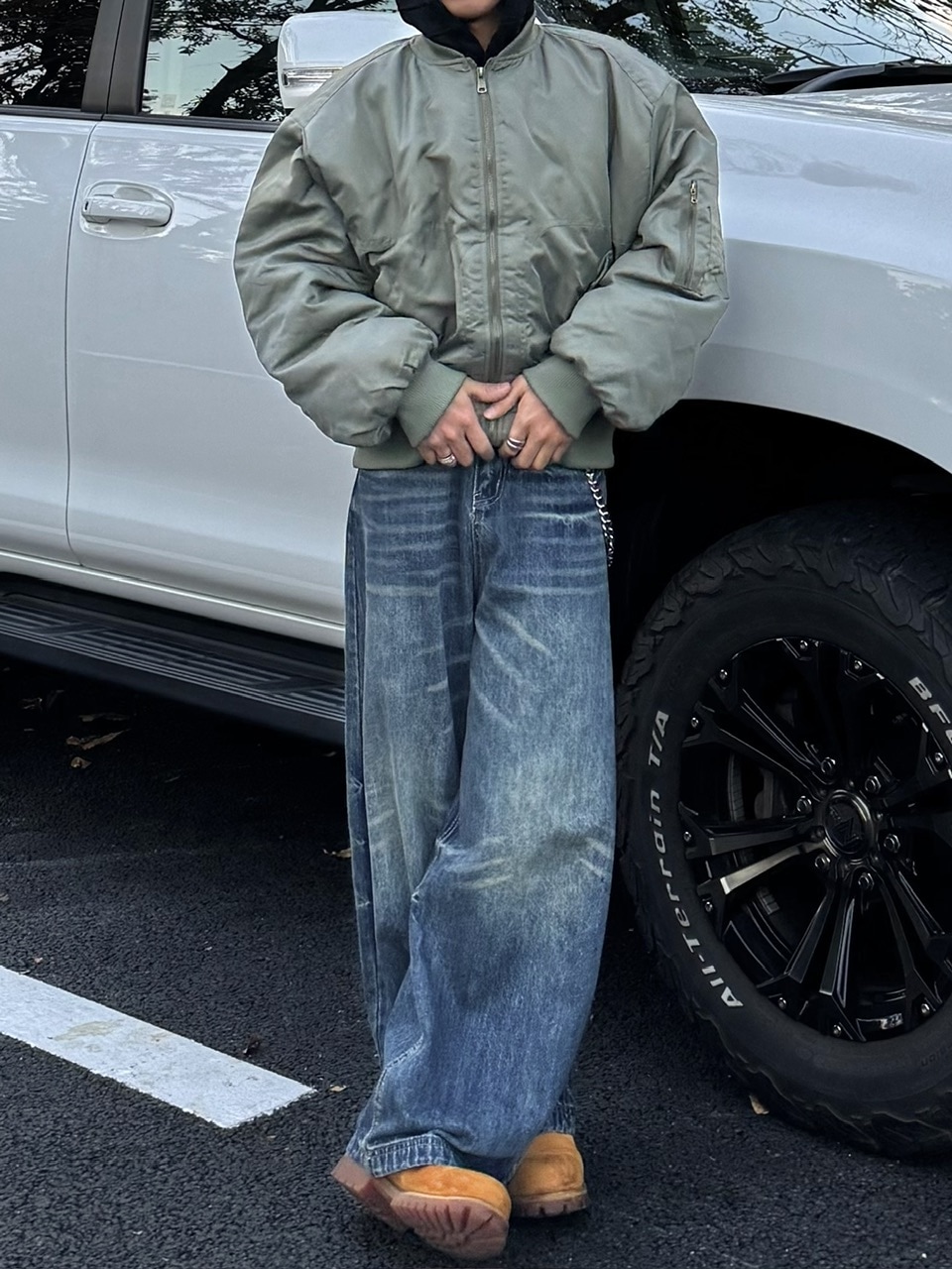 受注制【RENOL】baggy denim pants