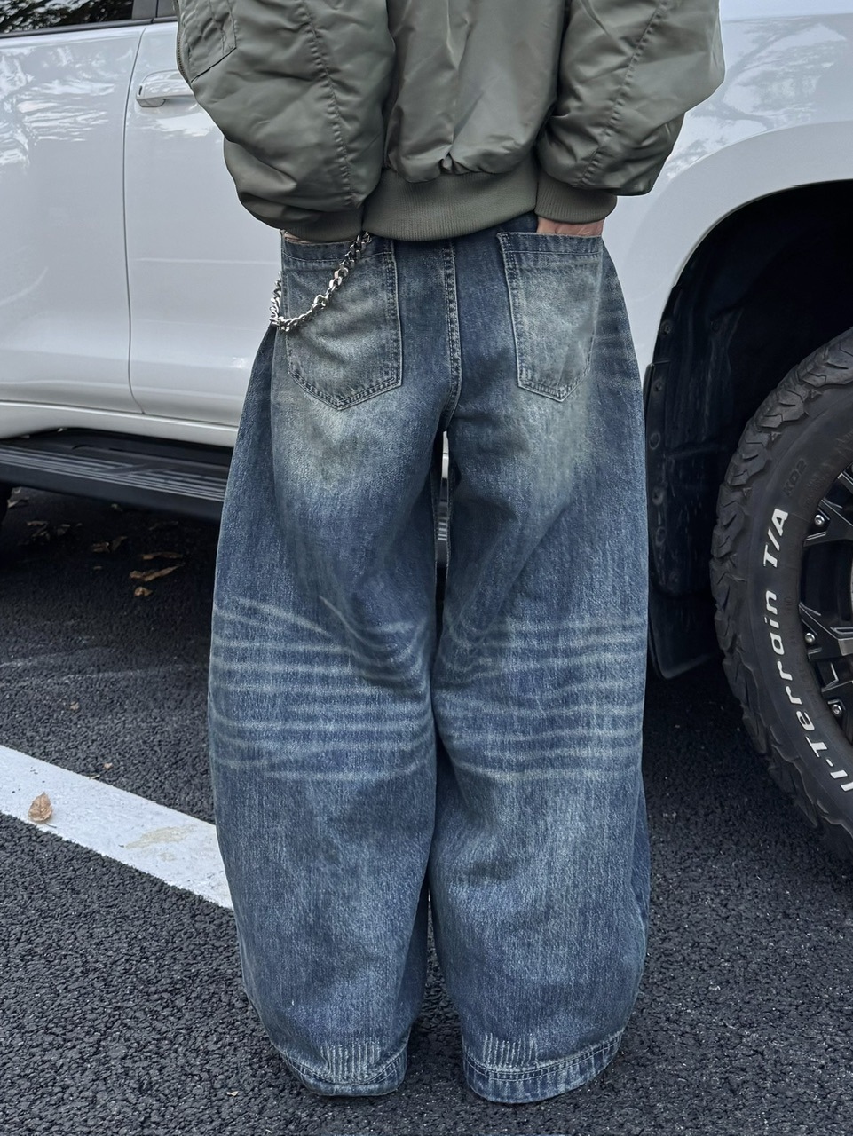 受注制【RENOL】baggy denim pants