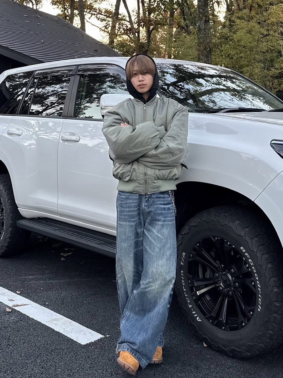 受注制【RENOL】baggy denim pants