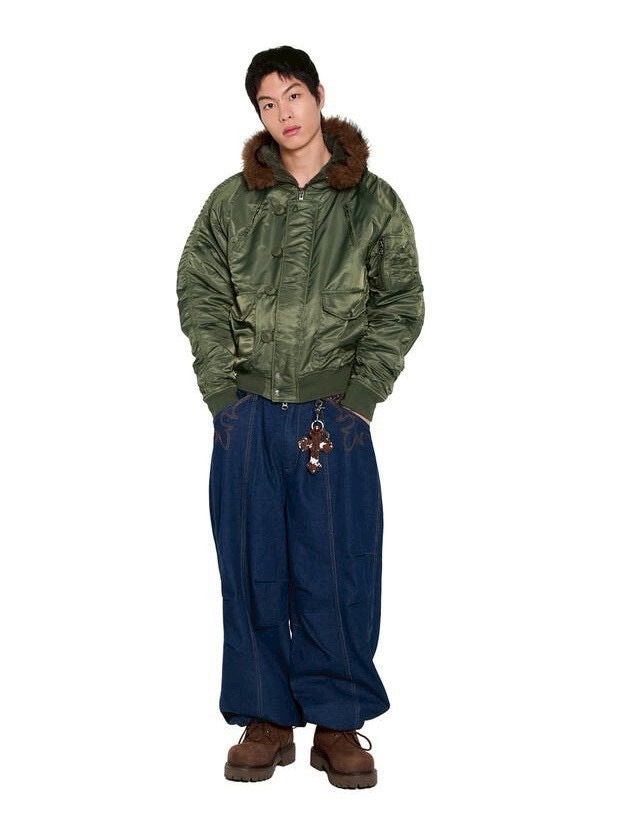 AAKAM MA-1ジャケット 2サイズ AAKAM】Hooded Fur MA-1 Jacket | OUR BRAND,AAKAM | PRESSING WEB SHOP