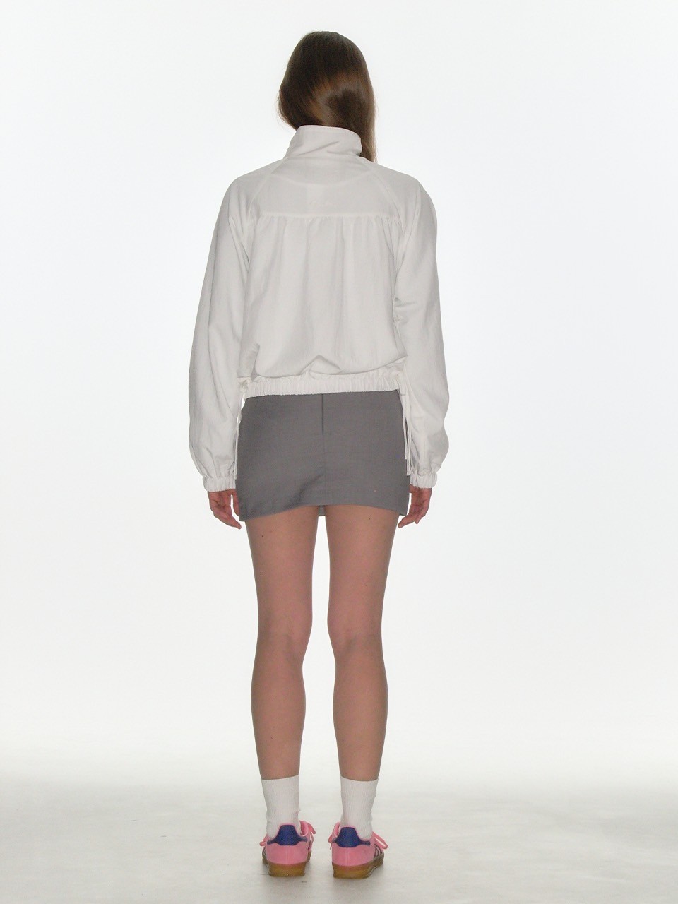 CRANK】RIBBON SHIRRING WINDBREAKER | OUR BRAND,CRANK
