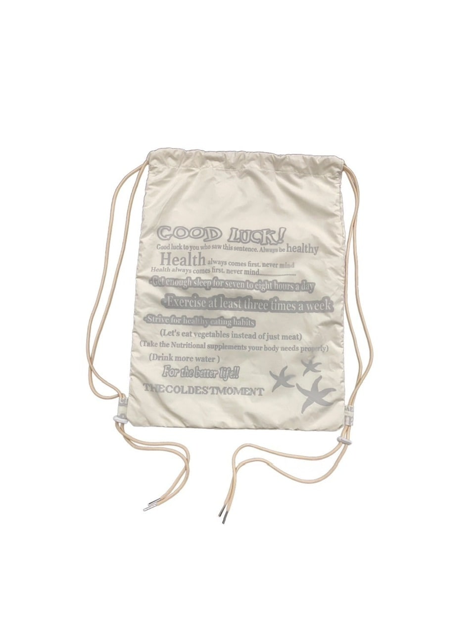 THECOLDESTMOMENT】TCM starfish reversible gym sack | OUR