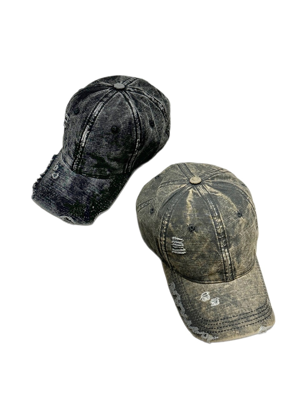 受注制【Never mind the XU】damage denim cap (2color) | OUR