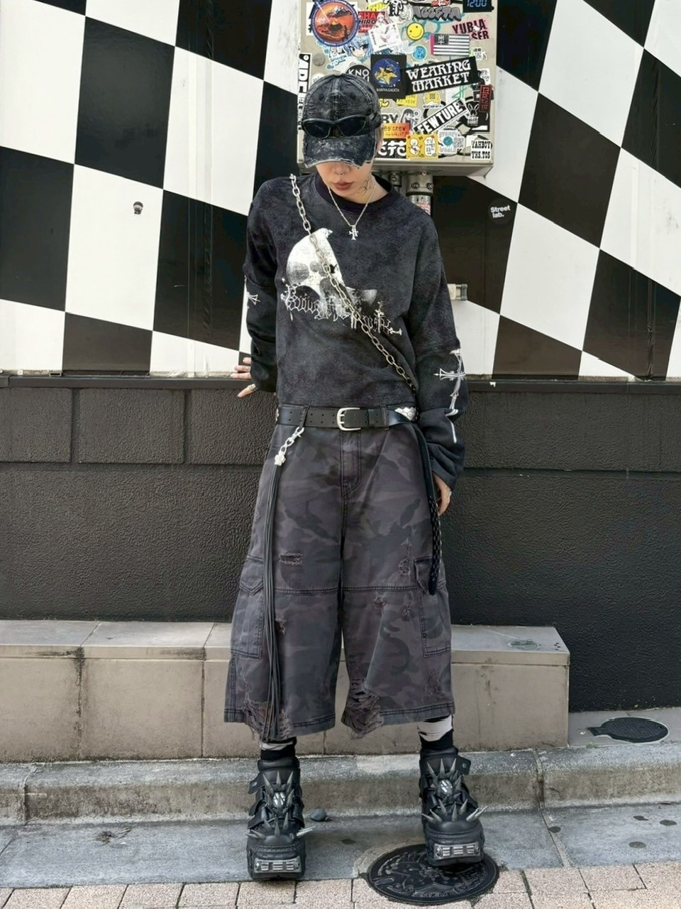 受注制【XU DOG】camouflage damage half pants (2color) | OUR