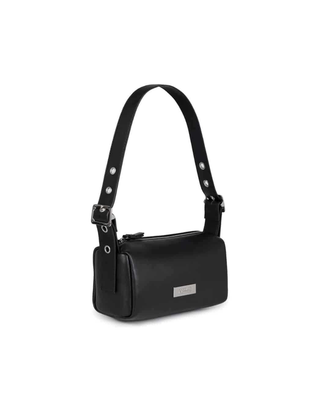 ★ROCKCAKE★ Square Leather Belt Shoulder Bag Black RC24BG0 ROCK CAKE】Square Leather Belt Shoulder Bag | OUR BRAND,ROCK
