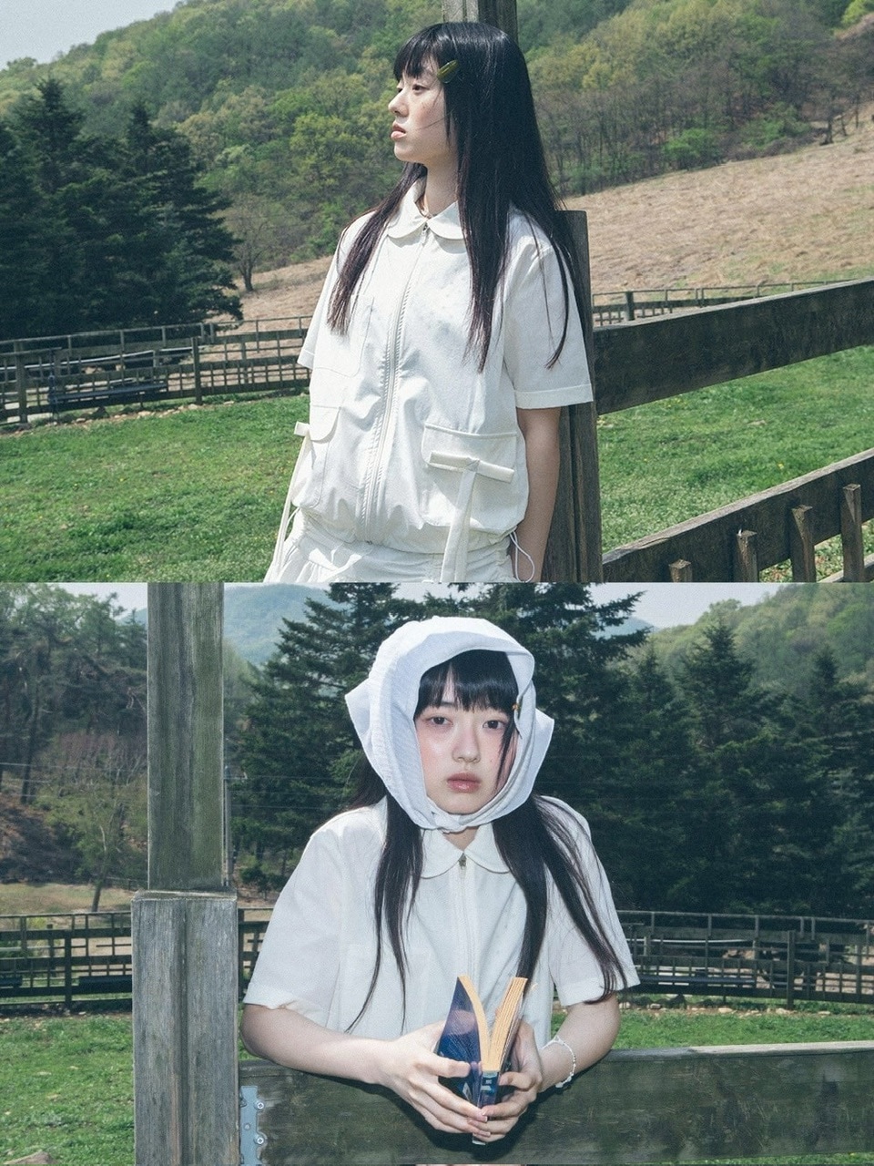 【TUOMIO】ROUND COLLAR RIBBON JACKET ★韓国人気★ 追跡付 TUOMIO】ROUND COLLAR NYLON ZIP-UP / 【トゥオミオ】ラウンド