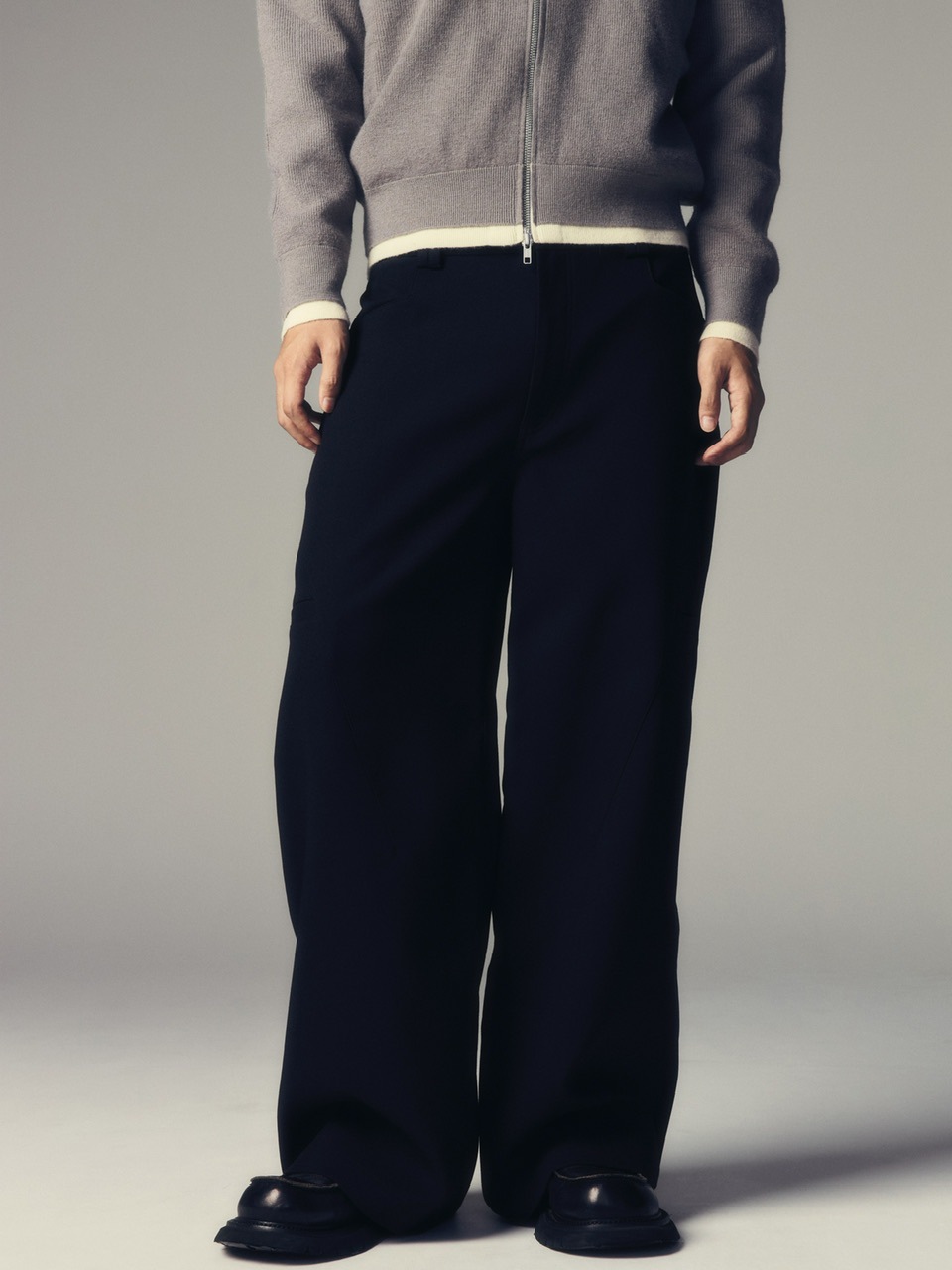 CS】utility drape wide trousers / 【シーエス】ユーティリティー