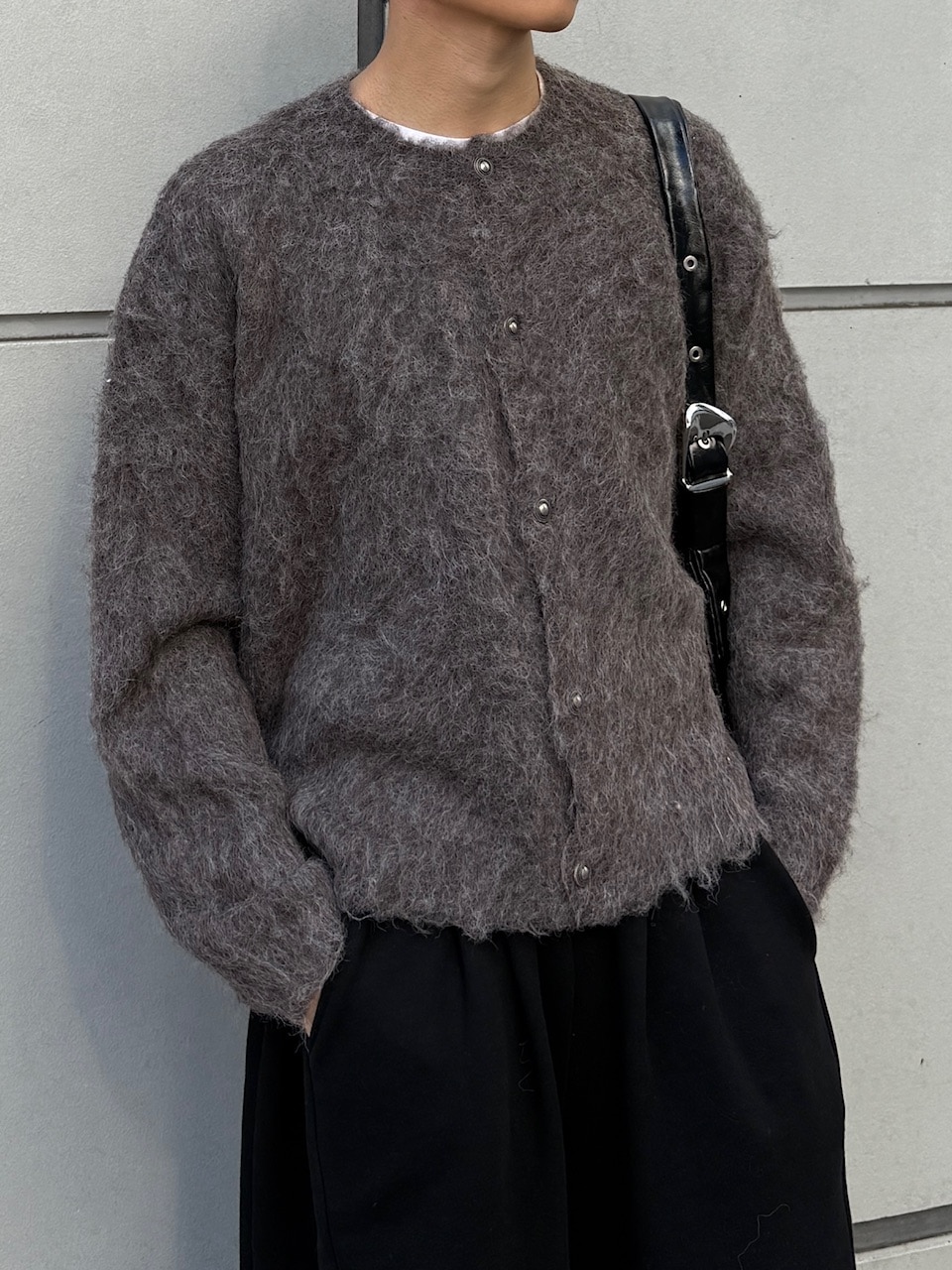 東京店WEB限定受注制【Chikashitsu +】shaggy knit cardigan