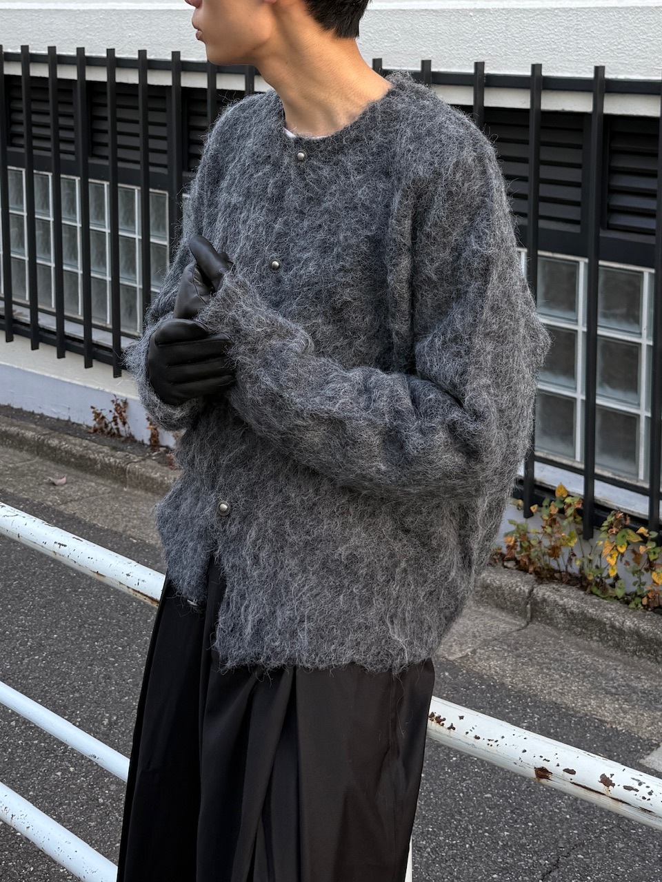 東京店WEB限定受注制【Chikashitsu +】shaggy knit cardigan