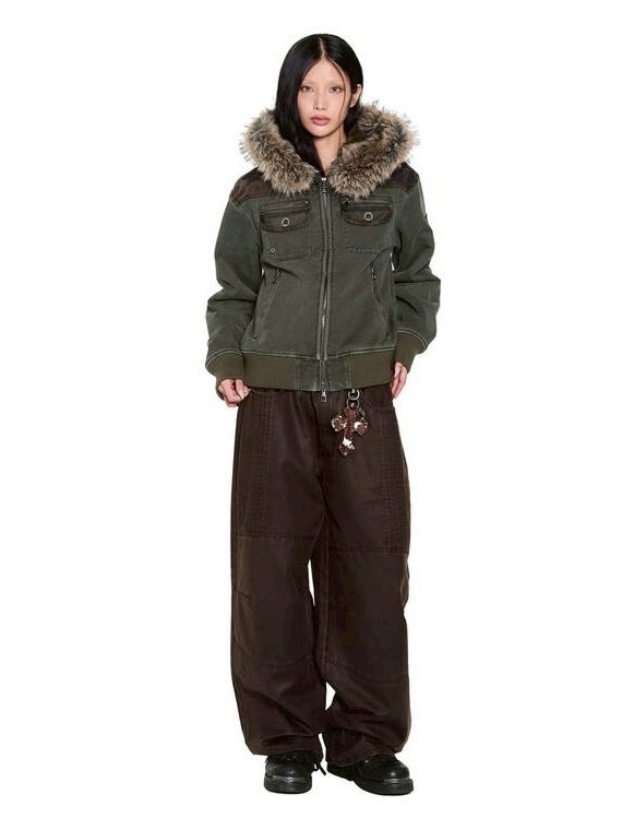 AAKAM】Fur Camo Contrast Jacket | OUR BRAND,AAKAM | PRESSING WEB SHOP