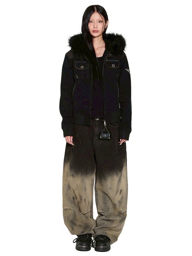 ジャケット・アウター AAKAM FurCamo Constrast Jacket AAKAM】Fur