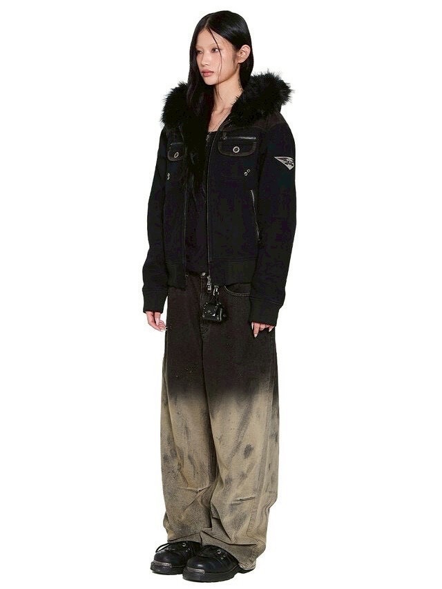 AAKAM】Fur Camo Contrast Jacket | OUR BRAND,AAKAM | PRESSING WEB SHOP