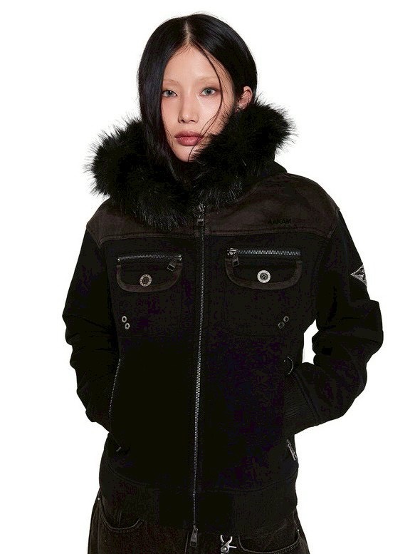 ジャケット・アウター AAKAM FurCamo Constrast Jacket ジャケット・アウター AAKAM FurCamo Constrast Jacket AAKAM】Fur