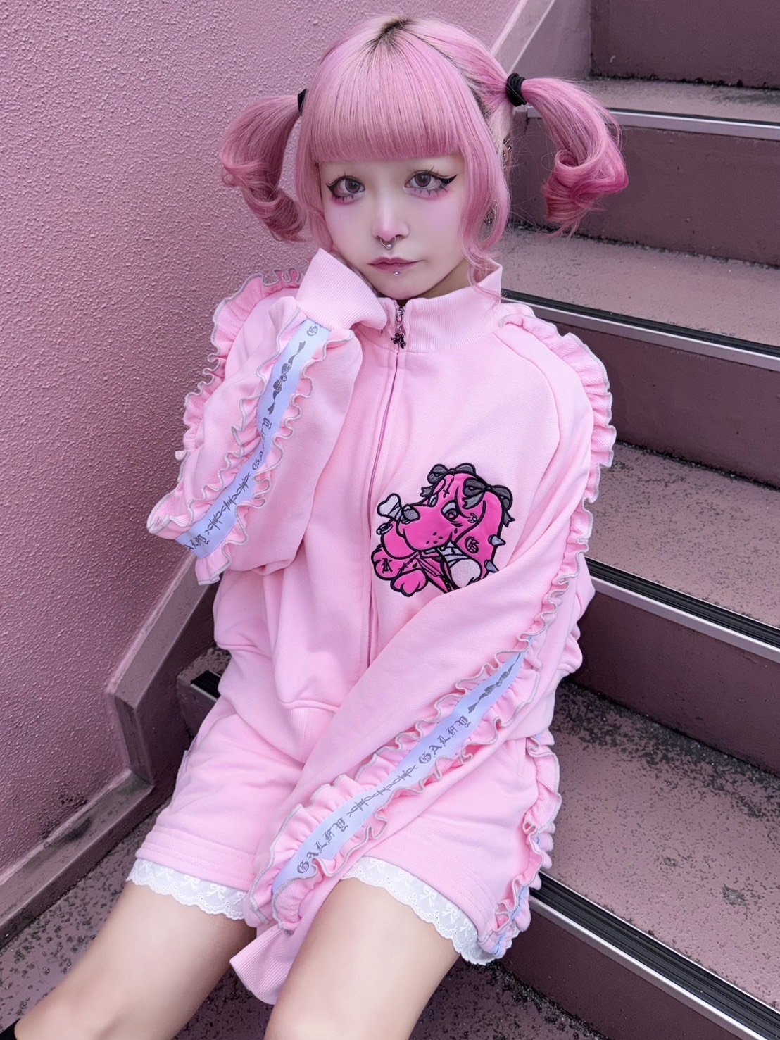 2/8 20:00発売 Pressing限定 【GALFY×kuua】コラボセットアップ