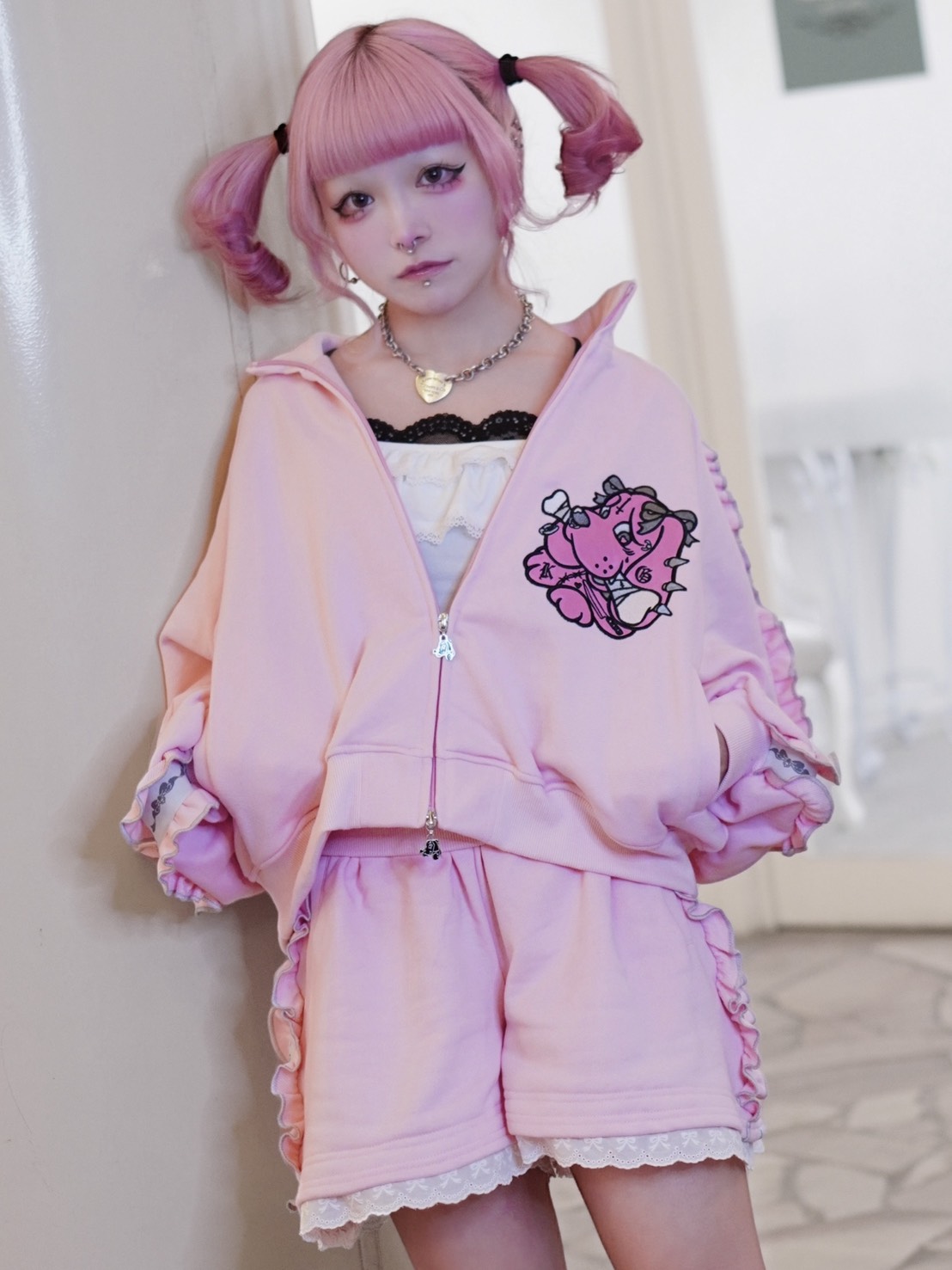 ROSE FAN FAN KOGYARU セット売り 2/8 20:00発売 Pressing限定 【GALFY×kuua】コラボセットアップ