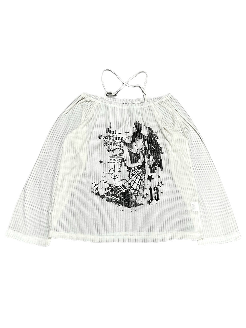 受注制【XU DOG】off shoulder mesh tops (2color)