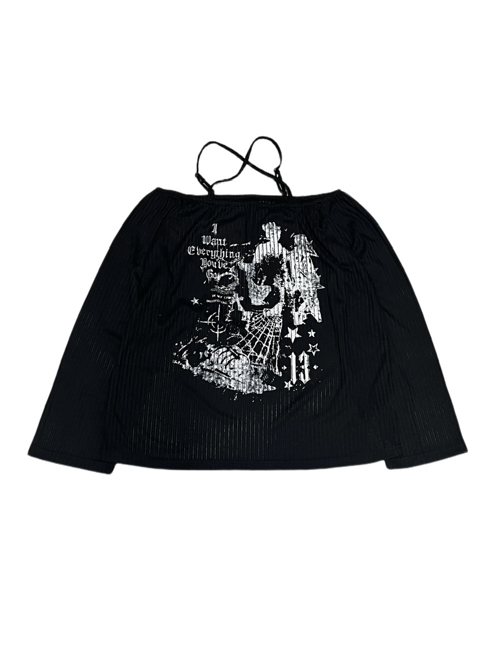 受注制【XU DOG】off shoulder mesh tops (2color)