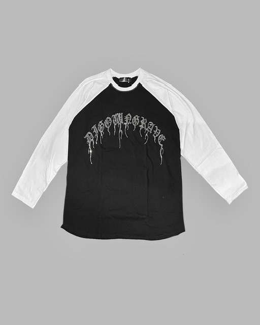 DIG YOUR OWN GRAVE】rhinestone baseball t-shirts (2color) | OUR