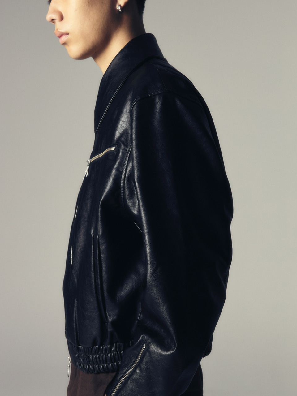 CS】multi zip faded wash blouson (black) | OUR BRAND,Chikashitsu +