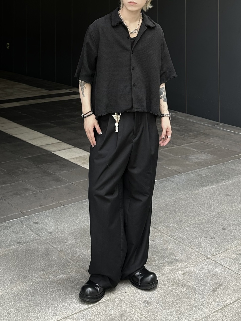 受注制【Chikashitsu +】nail back print t-shirt (3color) main image 1
