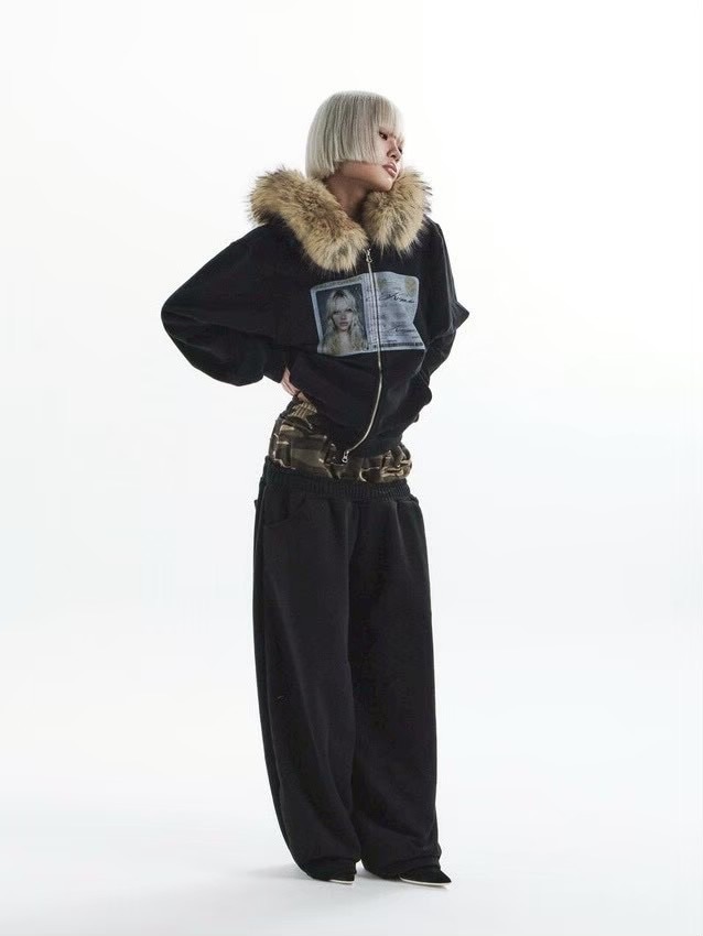 【KAIYA】id card hooded zip-up