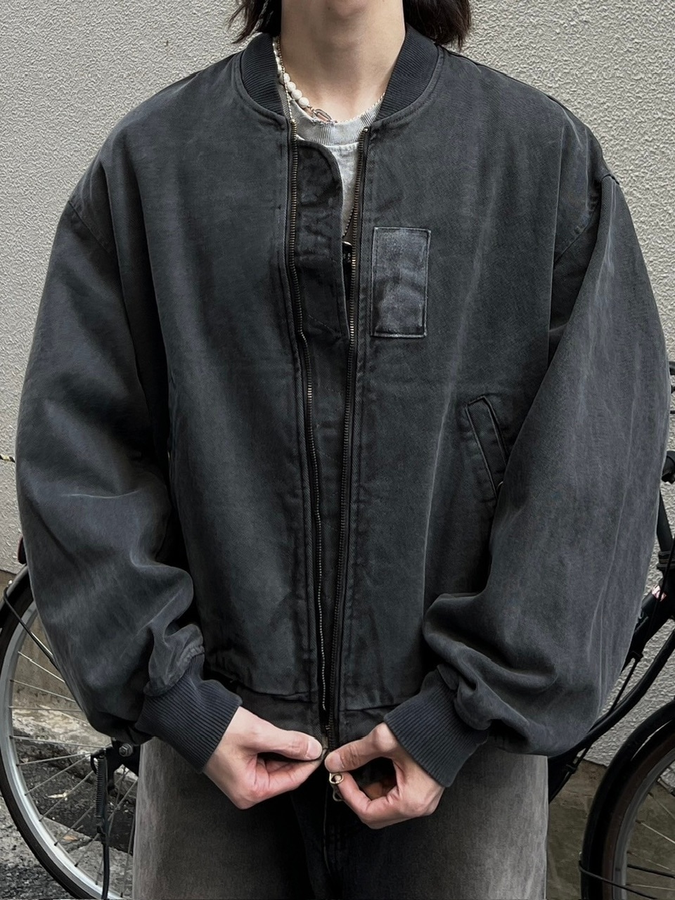 OSAKA / WEB限定受注制【Chikashitsu +】pigment MA-1 blouson