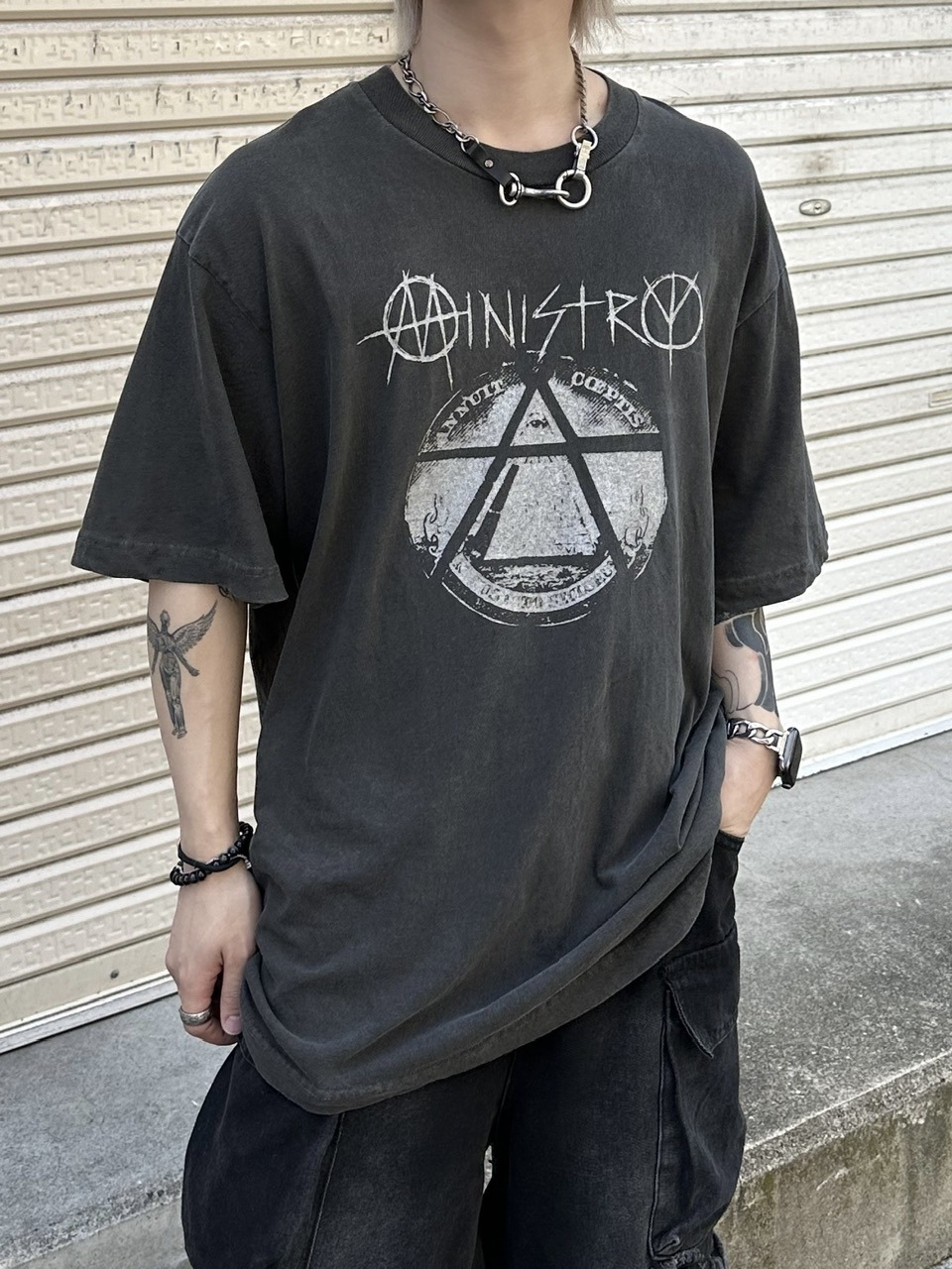 国内で当店のみ DETW - Hooded l Button T-shirt 大阪店WEB限定受注制【Chikashitsu +】oversized ministry t