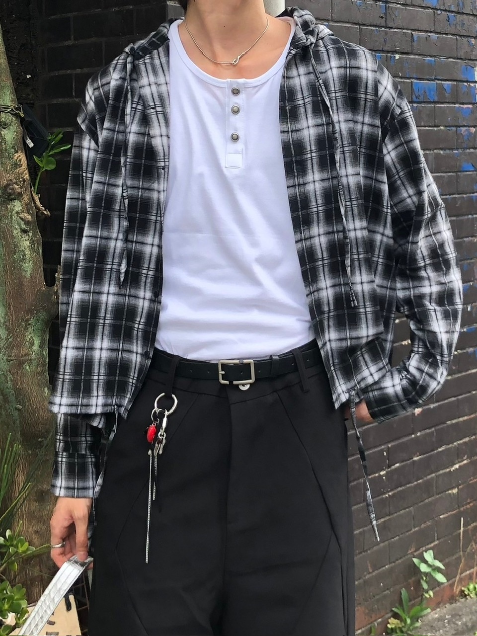 Chikashitsu +】henry neck sleeveless (3color