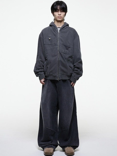 ★THE COLDEST MOMENT★ TCM triangle T THECOLDESTMOMENT】TCM multi hooded zip-up | OUR BRAND
