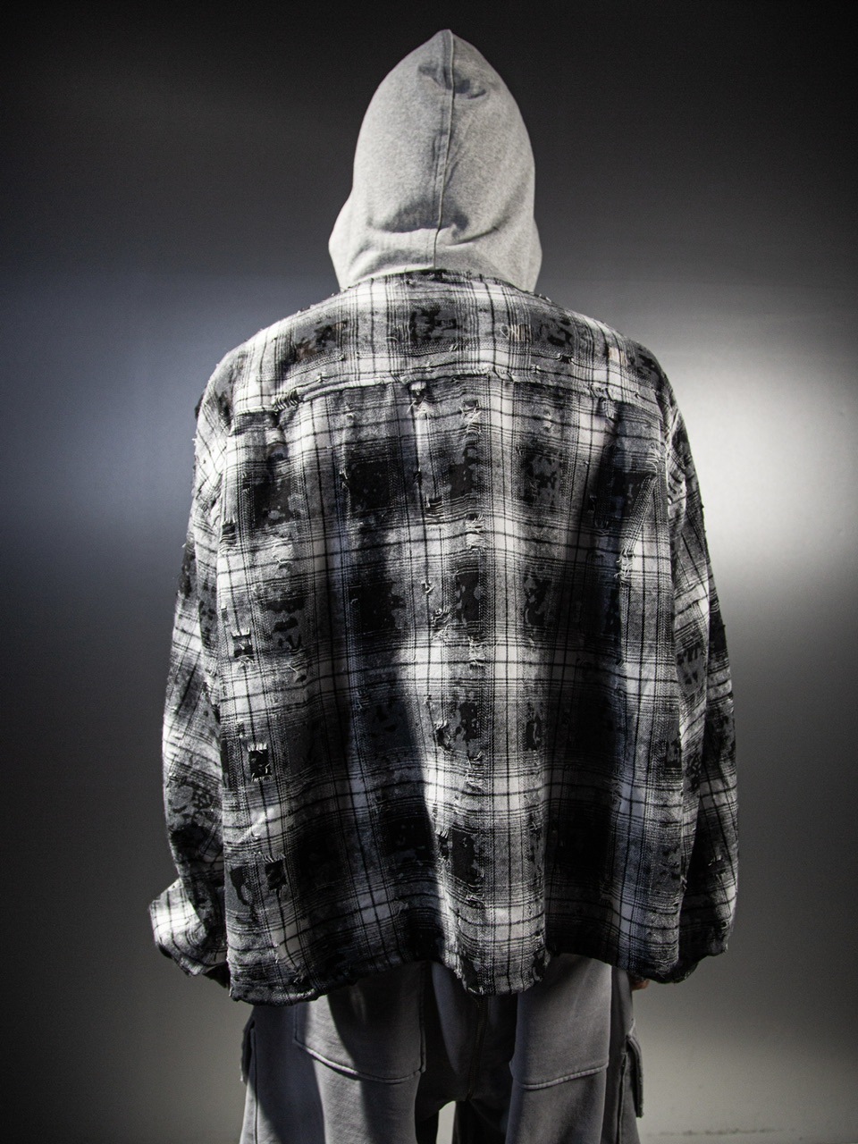 DIG YOUR OWN GRAVE】SLASH CHECK HOODY | OUR BRAND,DIG YOUR OWN