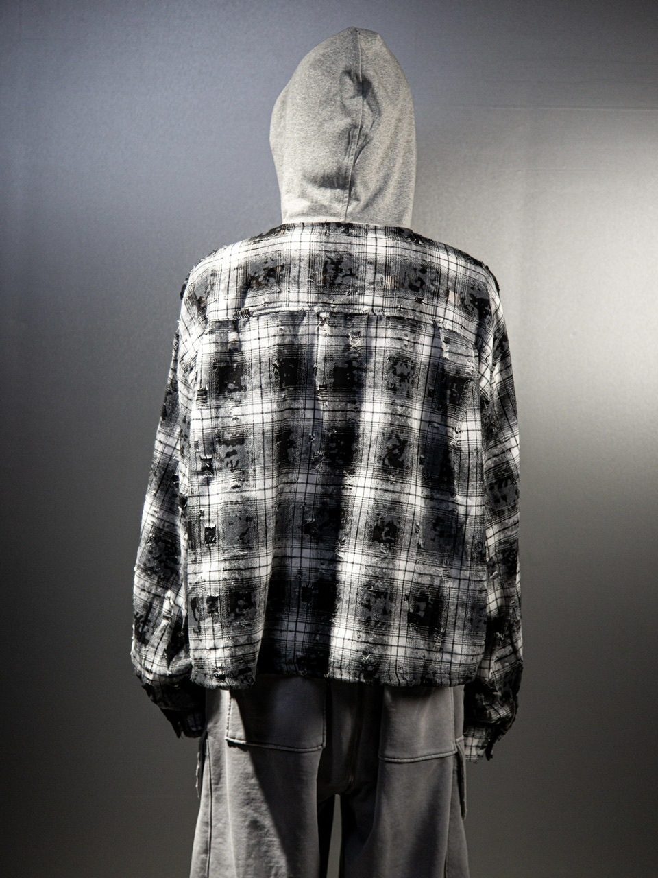 DIG YOUR OWN GRAVE】SLASH CHECK HOODY | OUR BRAND,DIG YOUR