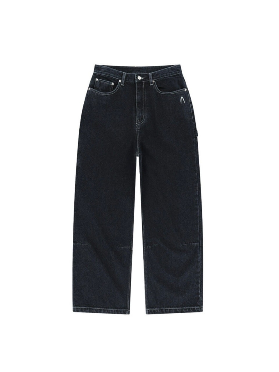 ◆AAKAM◆ Needlework Carpenter Denim Pants Black AAKAM】Needlework Carpenter Denim Pants | OUR BRAND,AAKAM