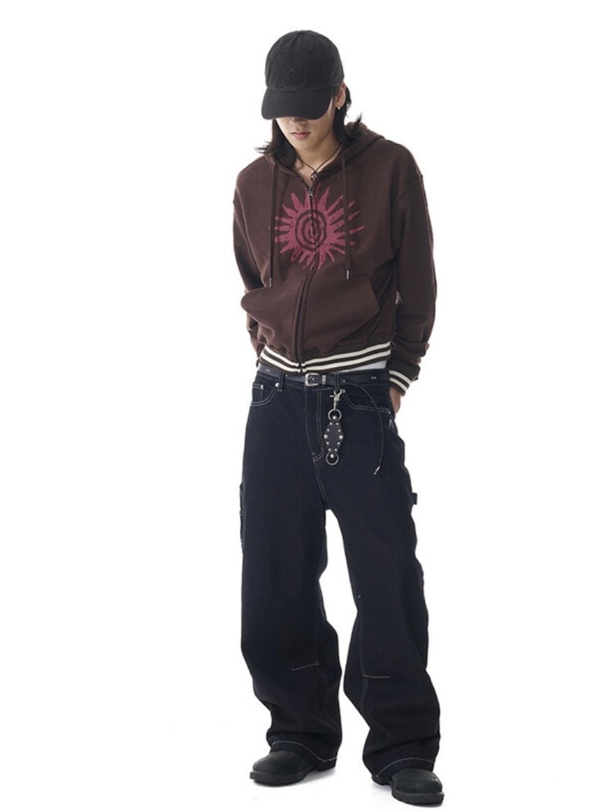 ★AAKAM★ Needlework Carpenter Denim Pants 【送料0/関税0】 AAKAM】Needlework Carpenter Denim Pants | OUR BRAND,AAKAM