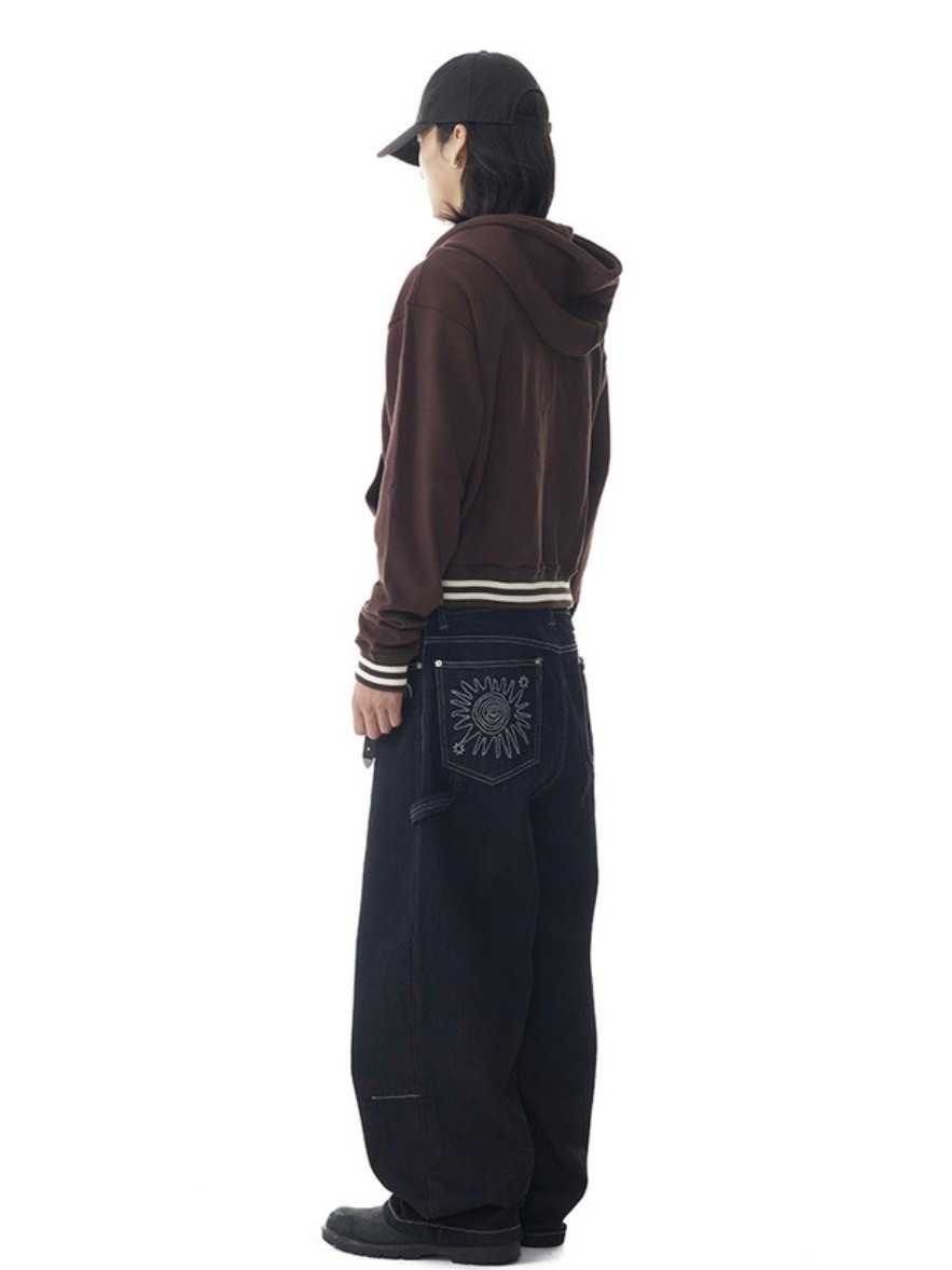 ★AAKAM★ Needlework Carpenter Denim Pants 【送料0/関税0】 AAKAM】Needlework Carpenter Denim Pants | OUR BRAND,AAKAM