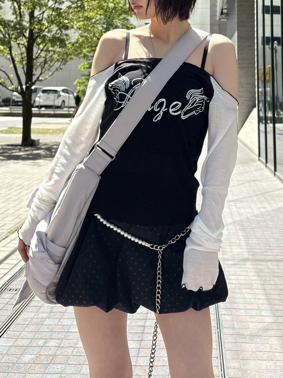 受注制【Never mind the XU】pearl waist chain