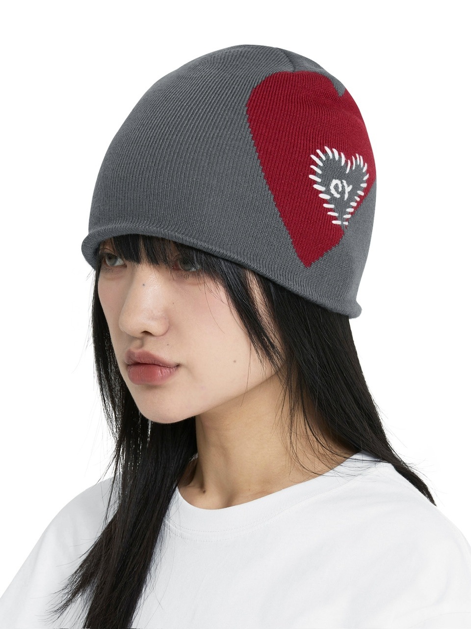 OY】STITCHED HEART BEANIE | OUR BRAND,OY (オーワイ